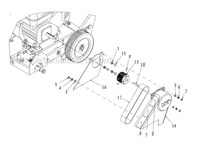 Page B Diagram and Parts List for CX-3 Robin Engine MK Diamond Concrete Saw